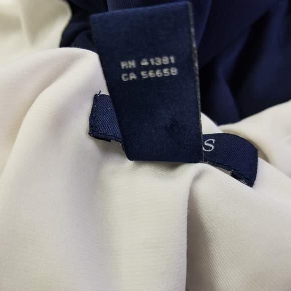 Chaps dress  blue and white  sz PM - Picture 5 of 8